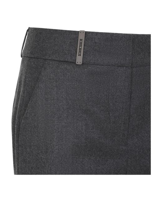 Peserico Gray Regular Pants