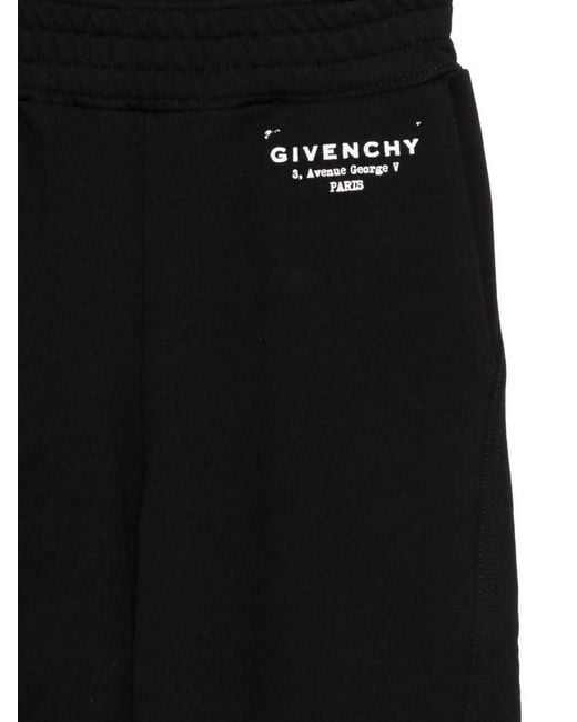 Givenchy Black Kids Elasticated Waistband Logo Printed Track Pants for men