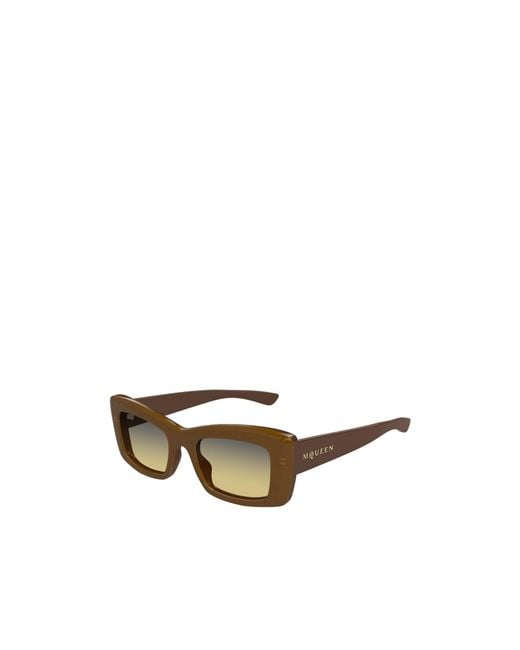 McQueen Multicolor Eyewear Rectangle Frame Sunglasses