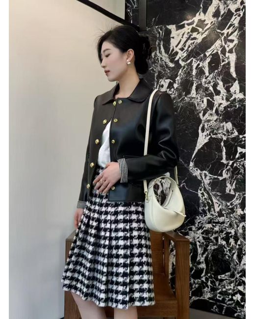 Céline Black Pleated Skirt