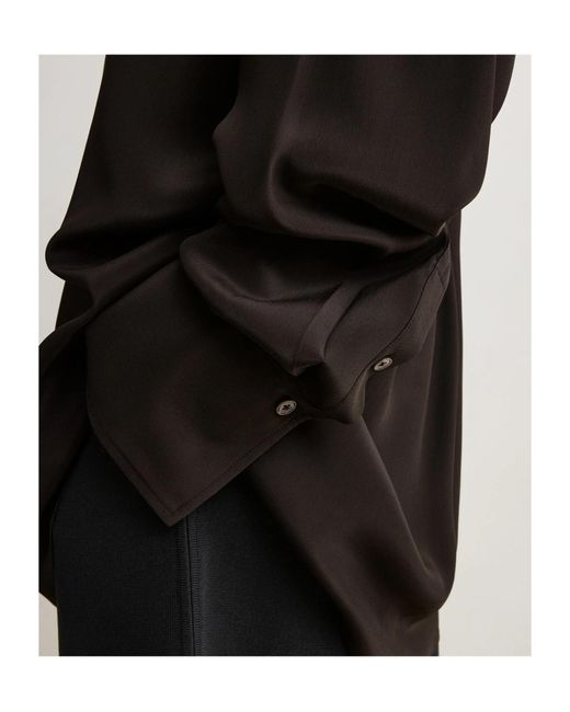 Totême  Black Silk Crepe Shirt