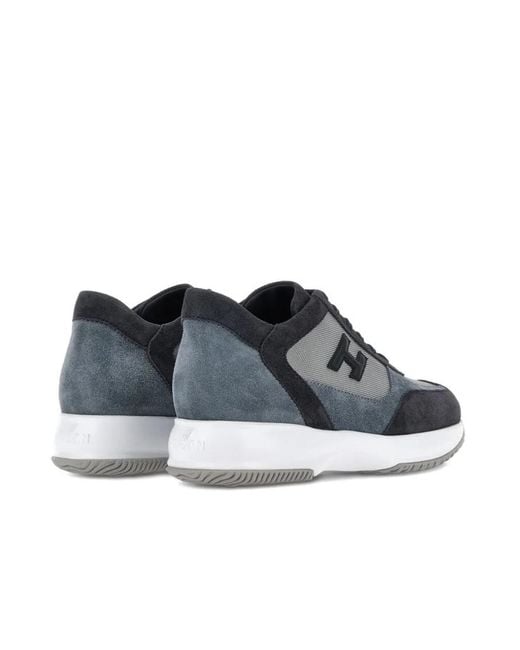 Hogan Blue Interactive Low-Top Sneakers for men