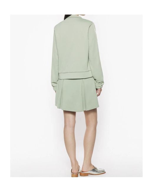 Maison Kitsuné Green Flash Fox Mini Pleated Skirt