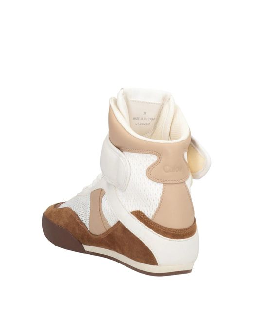 Chloé White High-Top Casual Shoes