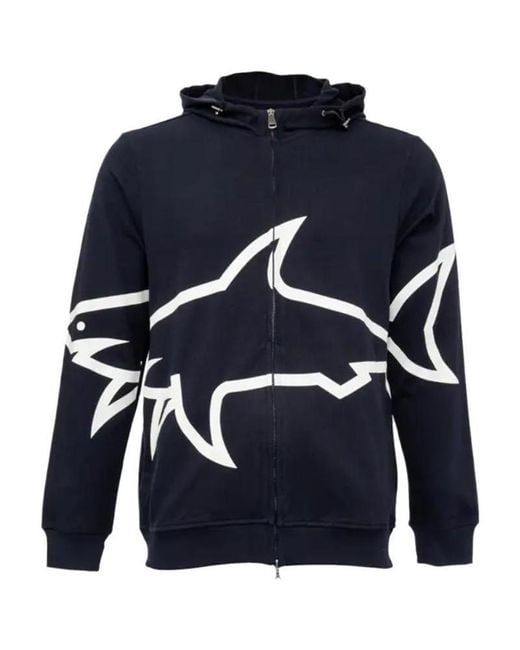 Paul & Shark Blue Logo Hat Casual Jacket for men