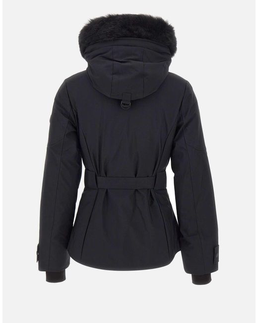 Moose Knuckles Blue Belted Jacket