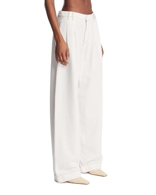 DARKPARK White Straight-Leg Trousers