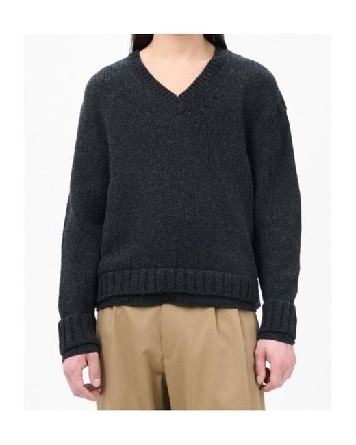 Our Legacy Black False V-Neck Jumper for men