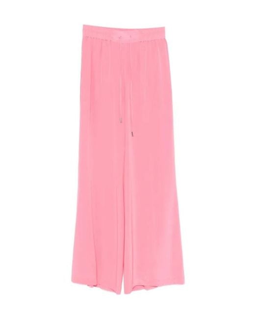 ERMANNO FIRENZE Pink Drawstring Trousers
