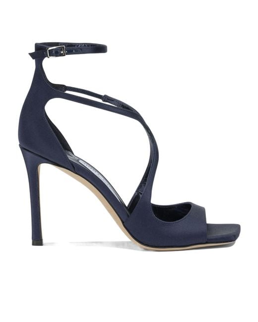 Jimmy Choo Blue Strappy High-Heel Sandals