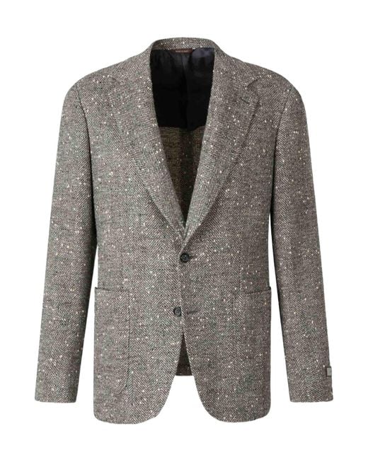 Canali Gray Regular Fit Blazer for men
