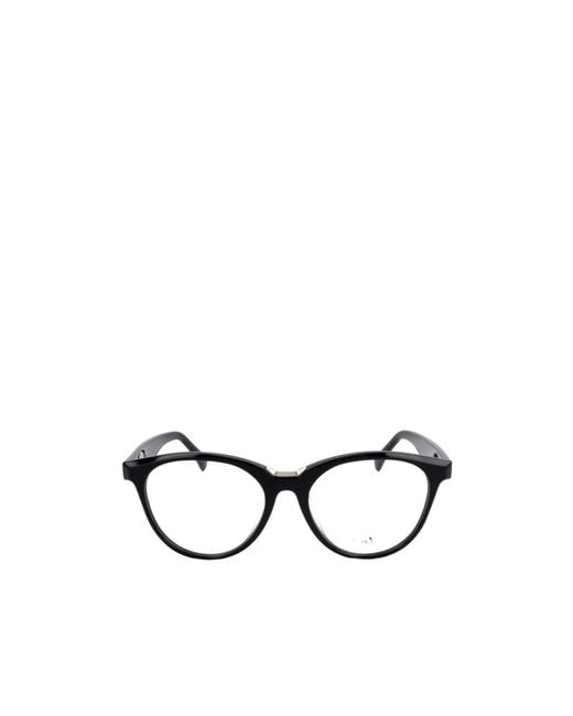 Max Mara White Full-Rimmed Plano Lenses