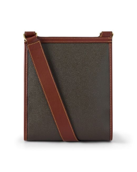 Mulberry Brown Antony Eco Scotchgrain U0026 Leather Satchel