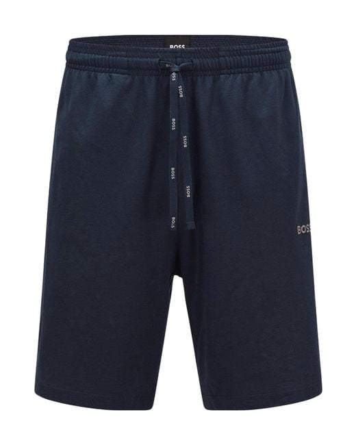 Boss Blue Mixed-Style Shorts for men