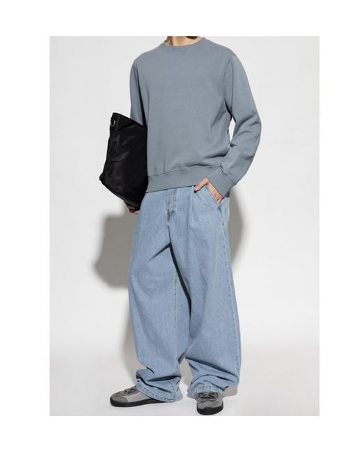 Zadig & Voltaire Blue Appliqué Crew-Neck Sweatshirt for men