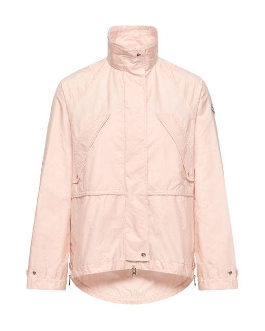 Moncler Pink Reghena Drawstring-Waisted Jacket