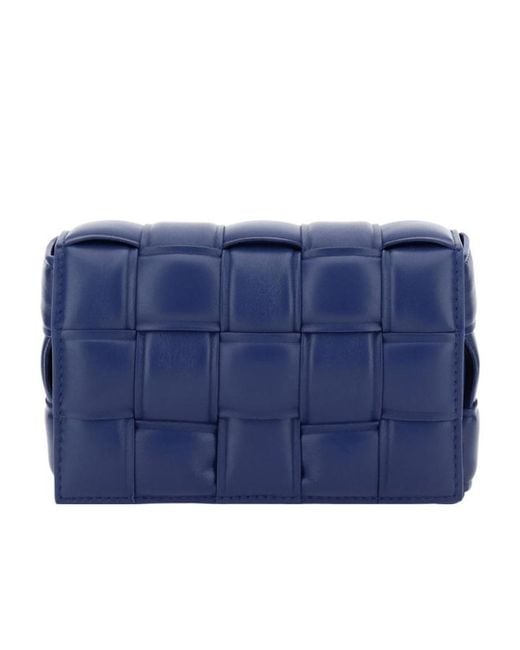 Bottega Veneta Blue Padded Cassette Crossbody Bag