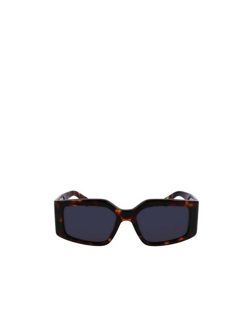 Ferragamo Blue Ferragamo Eyewear Rectangle Frame Sunglasses for men