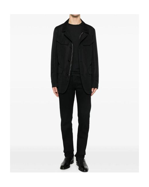 Tom Ford Black Crew-Neck Long-Sleeve Sweater for men