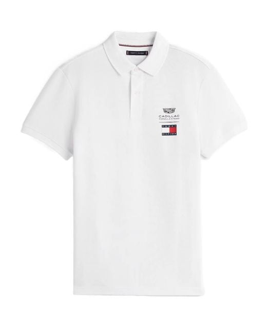 Tommy Hilfiger White Short-Sleeved Polo Shirt for men