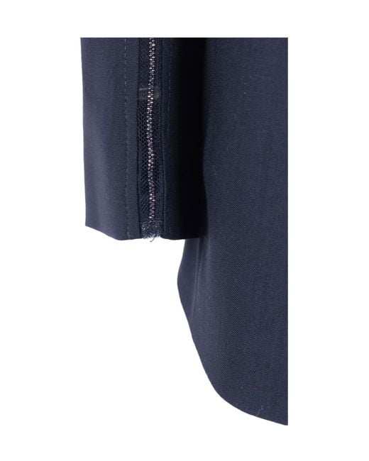 Fabiana Filippi Blue Single-Breasted Tailored Blazer