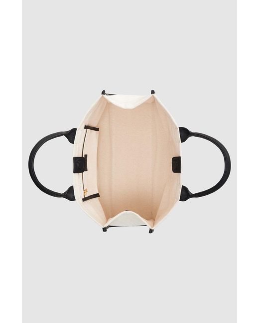 Anine Bing White Lara Logo Tote Bag