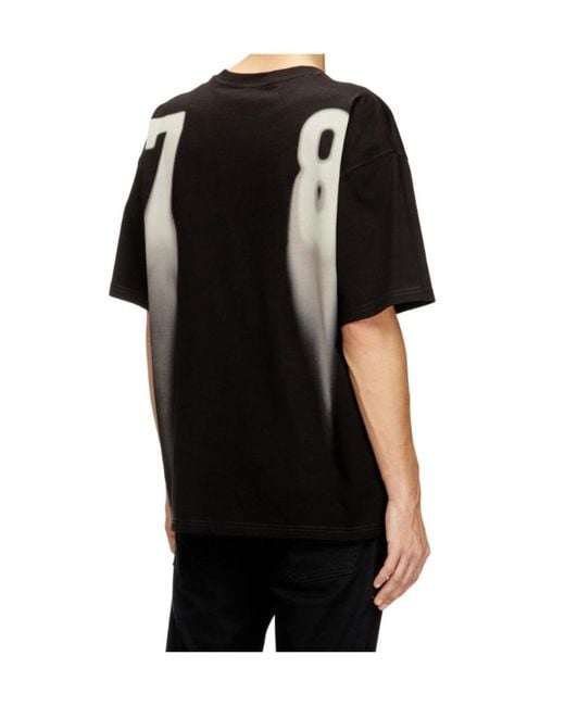 DIESEL Black T-Boxt-V-2 Crewneck T-Shirt for men