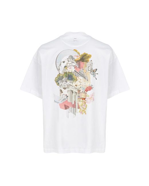 Wooyoungmi White Short Sleeve T Shirt for men