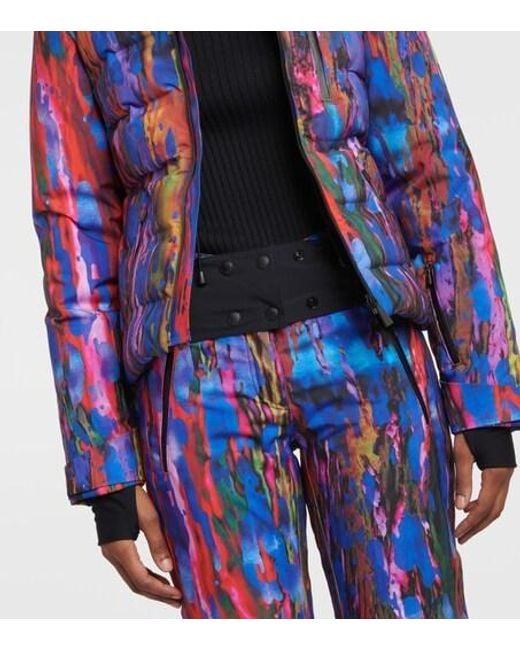 Aztech Mountain Blue Down Ski Jacket