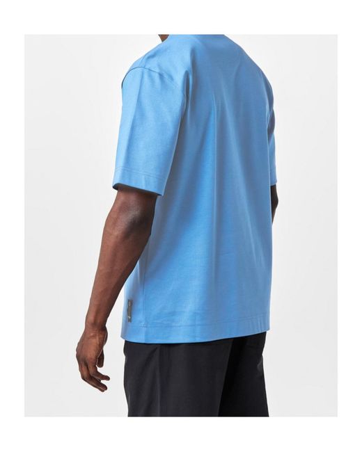Fendi Blue Metal Ff Tee for men