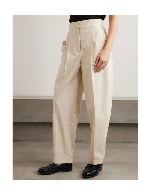 Joseph White Paver Cotton-Gauze Tapered Pants