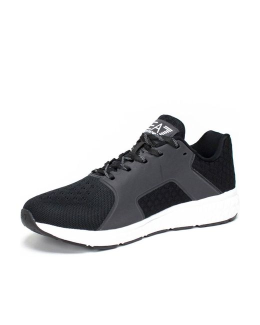 EA7 Black Logo Details Casual Sports Shoes for men