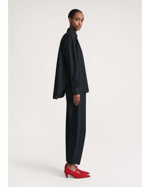 Totême Blue Long-Sleeved Denim Shirt