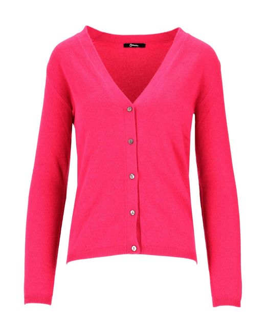 Lela Rose Pink V-Neck Cardigan