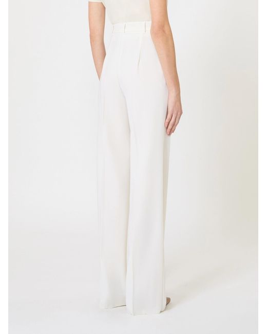 Max Mara White Studio Quasar Straight Leg Trousers