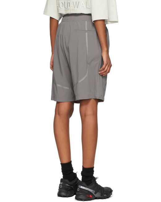 A_COLD_WALL* Black A-Cold-Wall* Stripe-Detailed Track Shorts for men