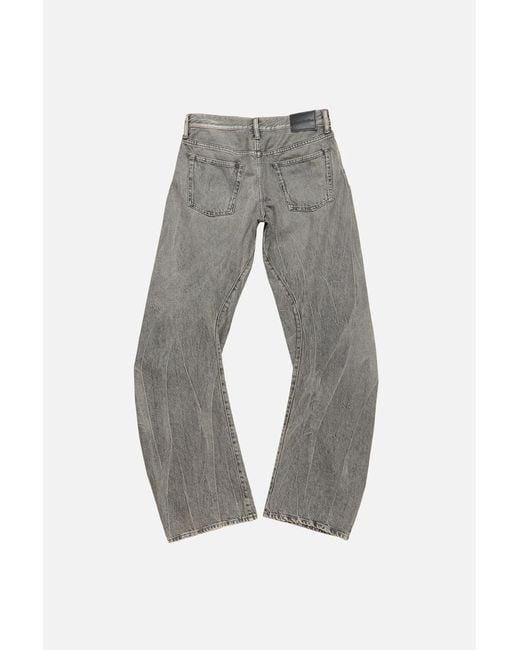 Acne Gray Loose Fit Jeans