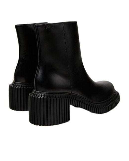 Camper Black 70Mm Pix London Ridged-Sole Boots