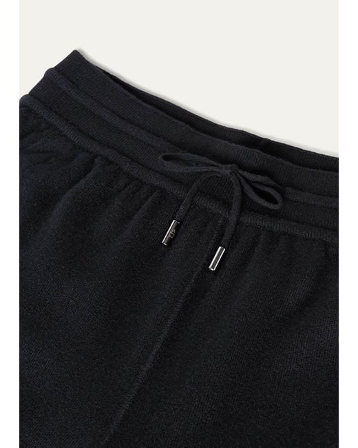 Loro Piana Black Merano Straight-Leg Tailored Trousers