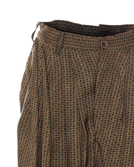 Uma Wang Green Casual Pants With Belt Loops