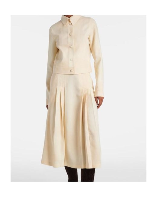 Gabriela Hearst Natural Tereza Short Virgin Wool Jacket