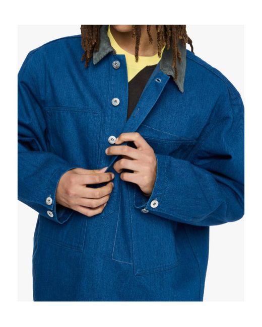 J.W. Anderson Blue Jw Anderson Patch Pocket Rugby Shirt for men