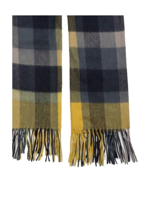Weekend by Maxmara Blue Checkered Detail Scarf