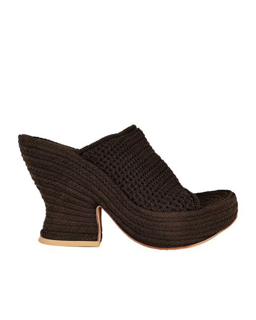 Bottega Veneta Brown Flat Mules