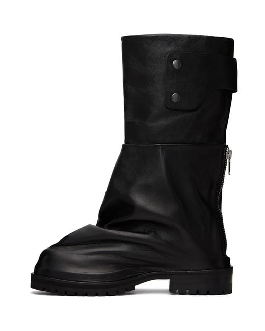 424 Black Dragonrider Boots for men