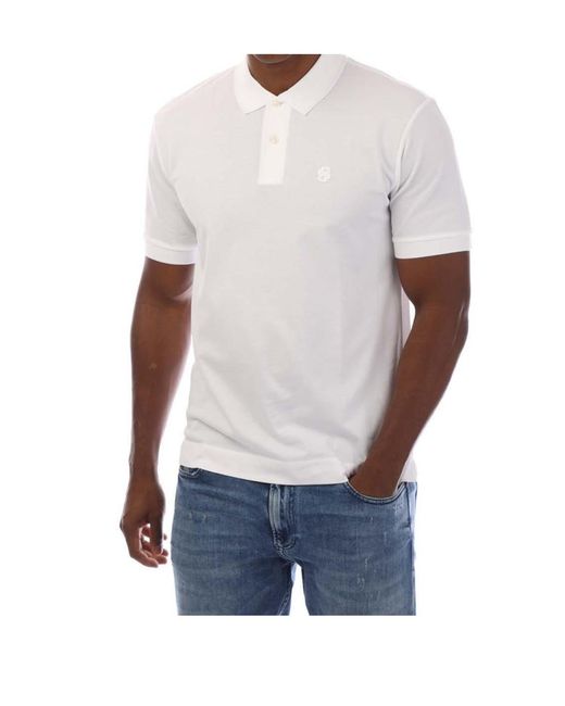 Boss White Minimalist And Versatile Top for men