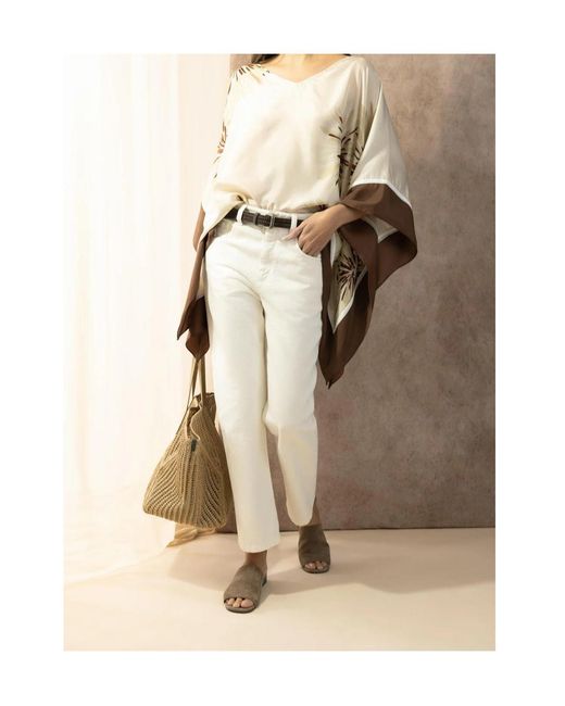 Brunello Cucinelli White Straight-Leg Jeans