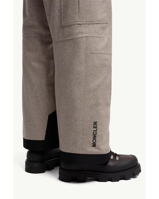 Moncler Gray Moncler Padded Technical Wool Ski Trousers for men
