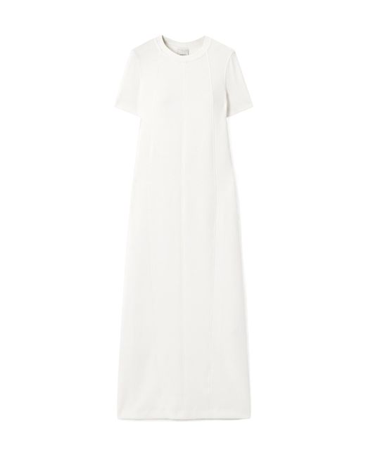 Varley White Hattie Stretch-Jersey Maxi Dress