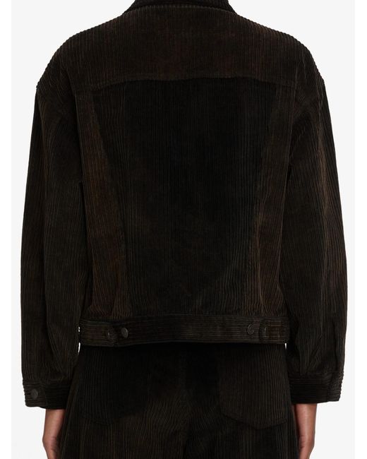 FRAME Black Corduroy Casual Jacket